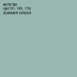 #97B7B0 - Summer Green Color Image